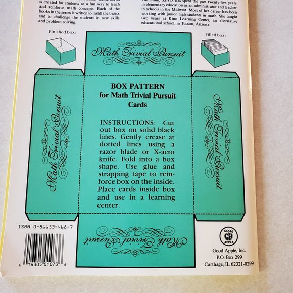 Math Trivia Pursuit Book - Game Board and Cards - Picture 2 of 4